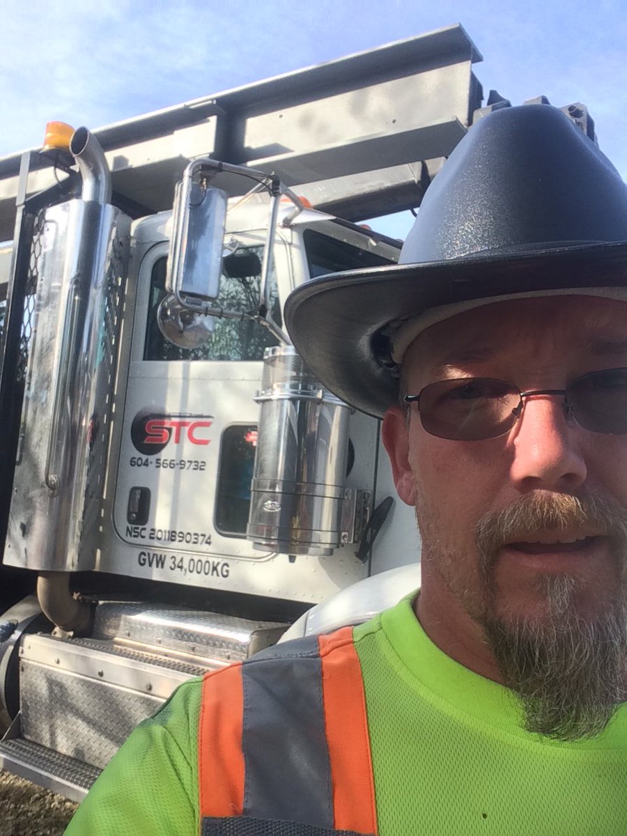 RickGauthier2's tweet photo. @StandardTC Time to cowboy up in style installing steel with a new hard hat. #Superbuild #heavylift #hiab422 https://t.co/CvUmjHxILJ