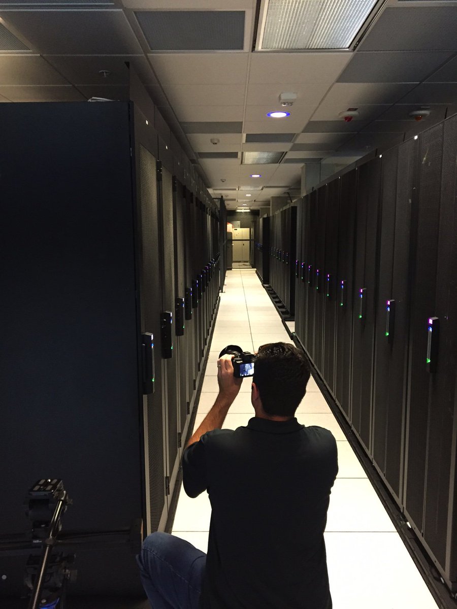 NatlSecurityWks's tweet photo. Photoshoot at UCSD Super Computer. Does your data center look this good? #NSW #Security #datacenter https://t.co/LX7SPGapR7