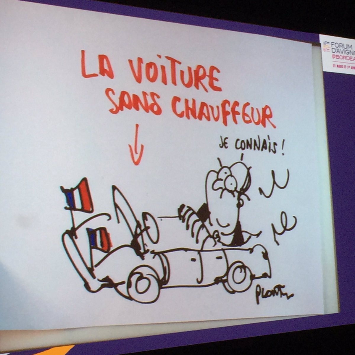 ThBOULLONNOIS's tweet photo. @plantu en pleine forme au @forumavignon #FAbdx #innovation @latelier https://t.co/B2joRUKfWX