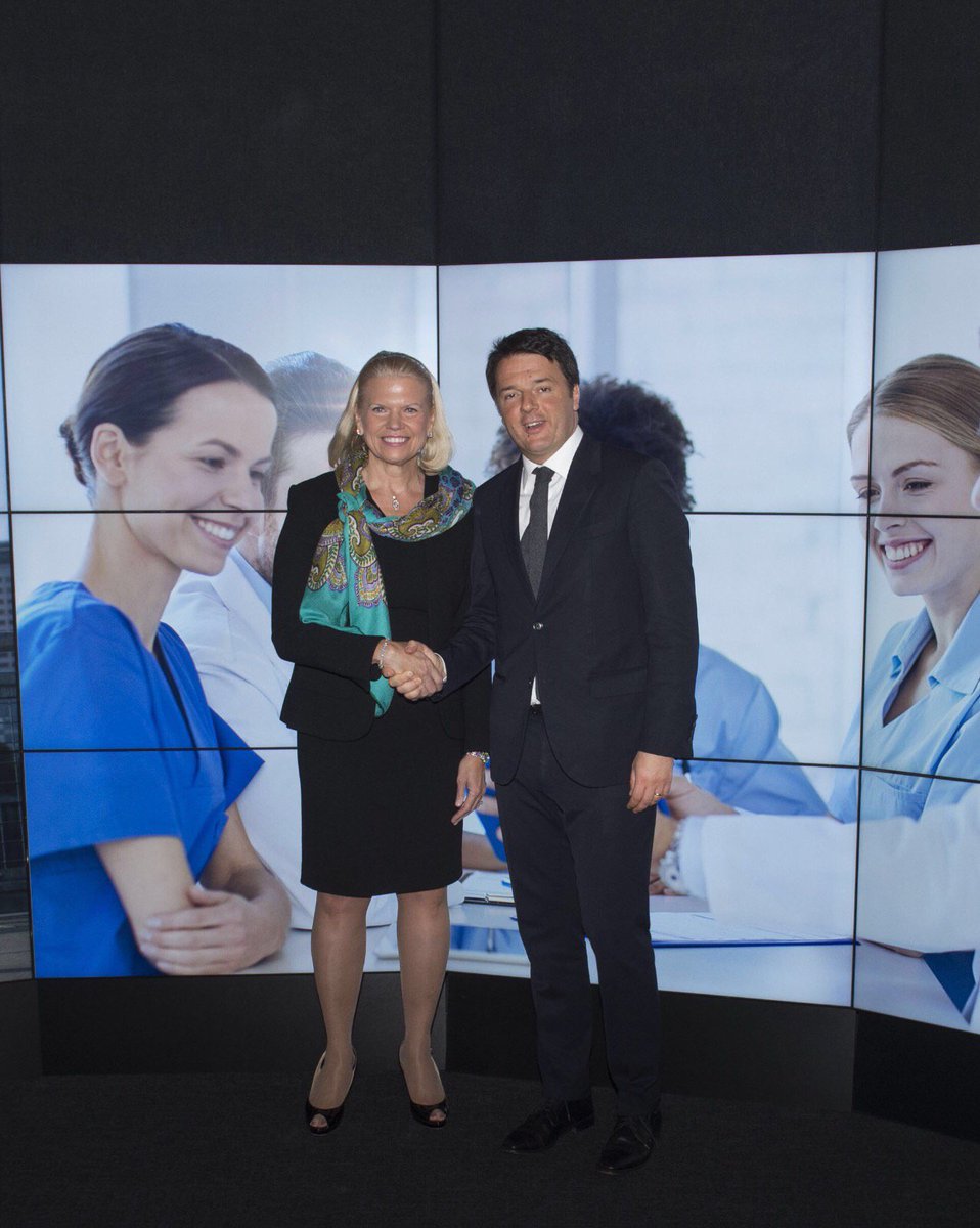 matteorenzi's tweet photo. L’accordo con IBM Watson Health è davvero una bellissima notizia per Milano e per l’Italia #orgoglioItalia https://t.co/d3wjXL06ky