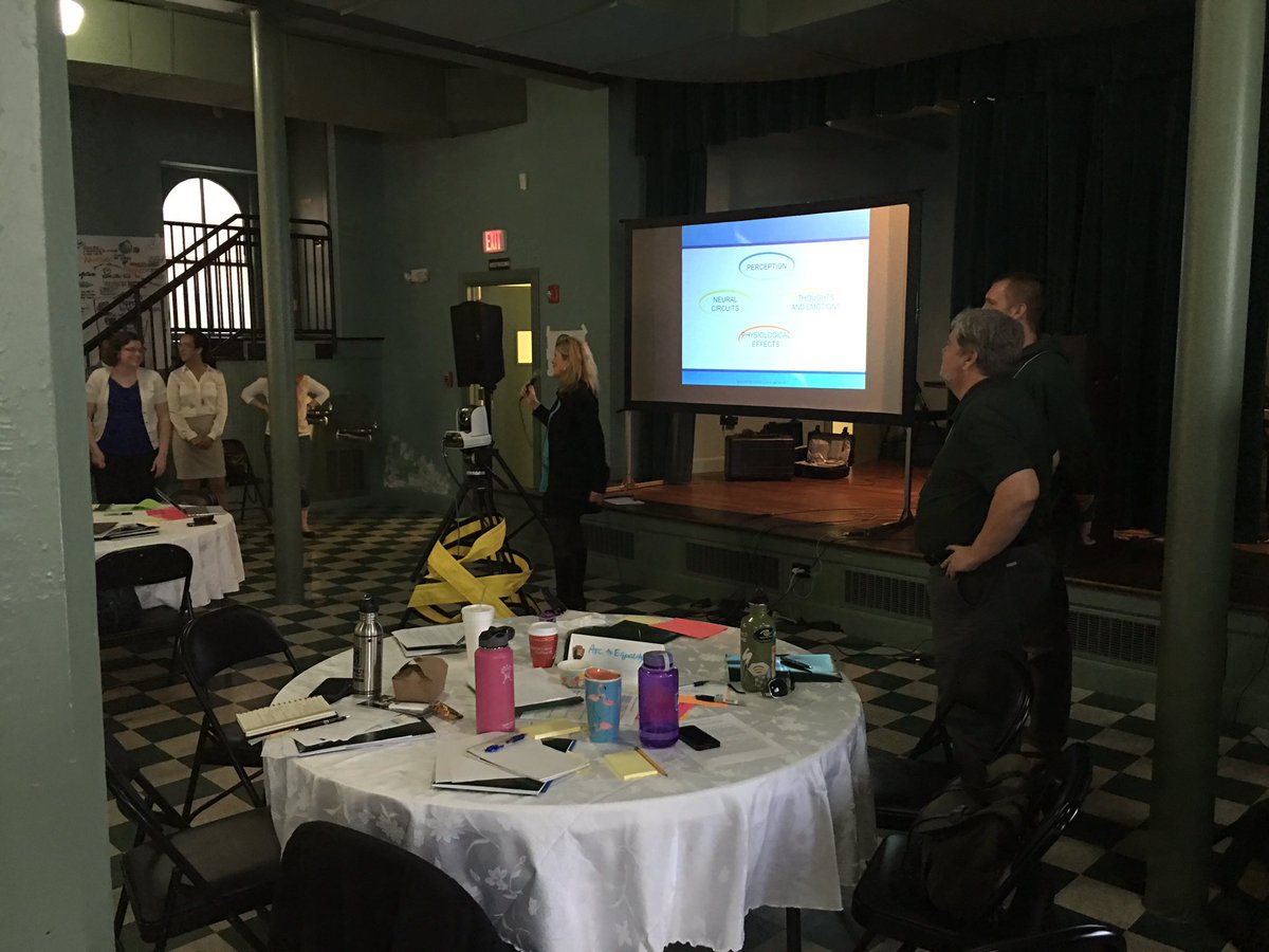 GDomC's tweet photo. Centering ourselves to regain center and being present in your core w/ Pam Wilhelms #just1thing https://t.co/AafSwZgIAY