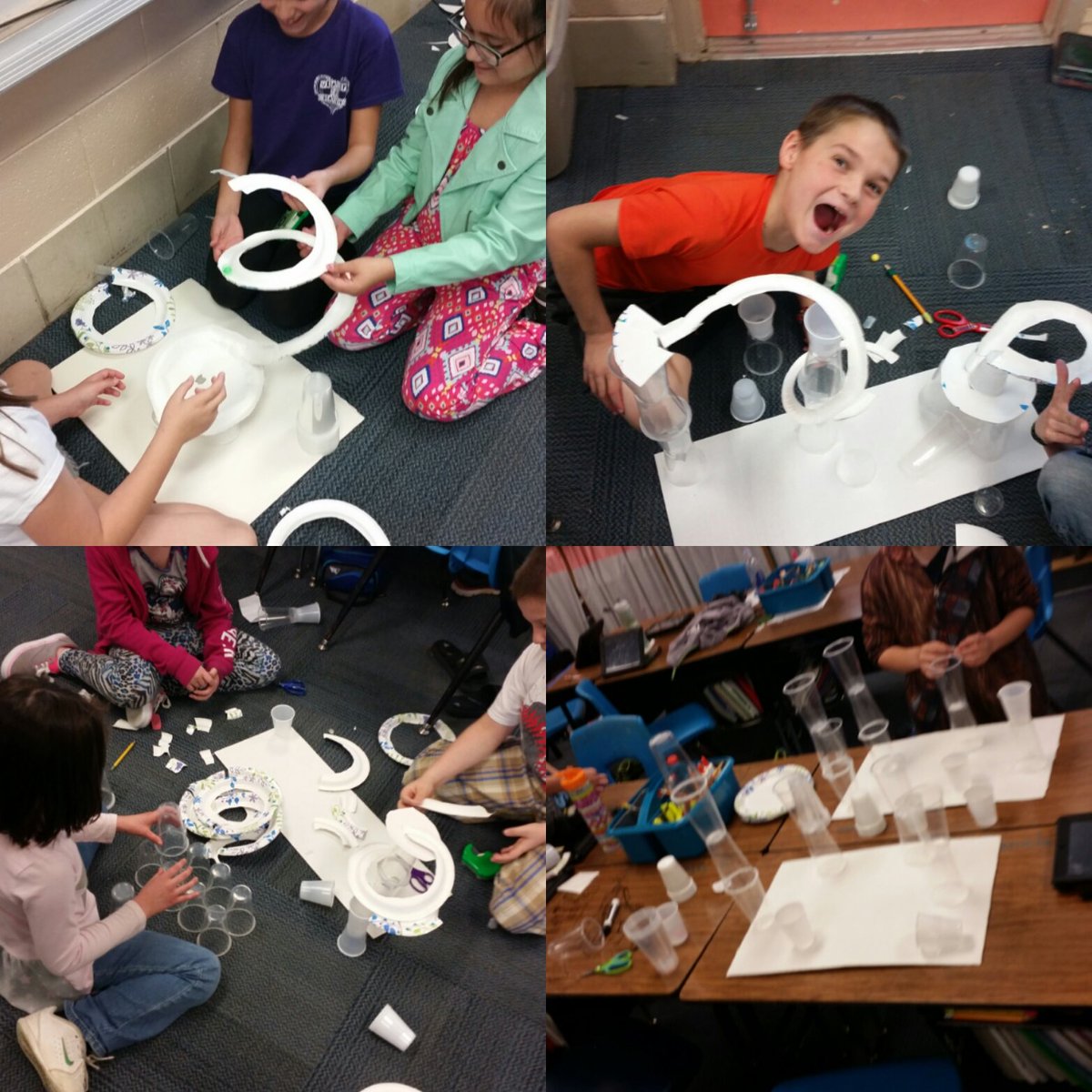 #STEM Marble Rollercoasters today in #wcemakerspace #azlearns #wceloveslearning So. Much. Fun!!