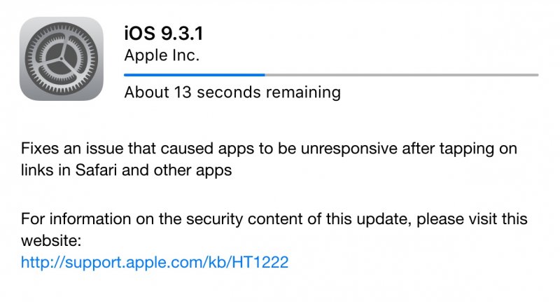 iPadForos's tweet photo. Lanzaron iOS 9.3.1 para aparatos con problemas https://t.co/vwOtxbLFSm https://t.co/vBhLYlJIIW