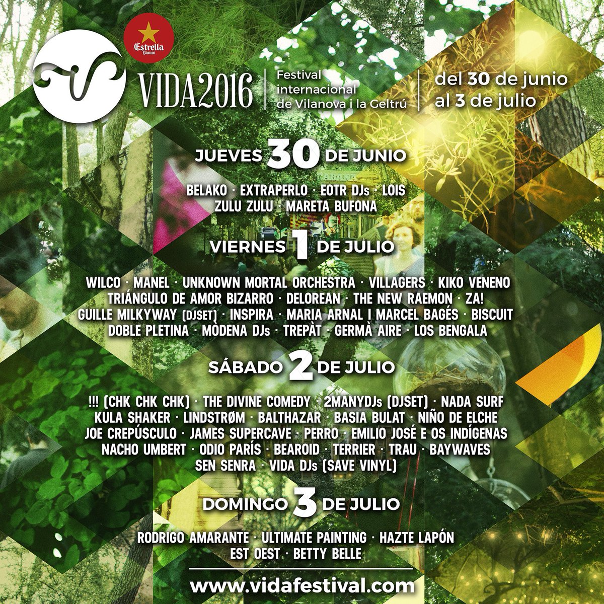 vidafestival's tweet photo. Cartell per dies!
¡Cartel por días!
Line-up by days!
#VidaFestival2016!

Tickets: https://t.co/jxmr4oQ3V3 https://t.co/egJrbCdP8c