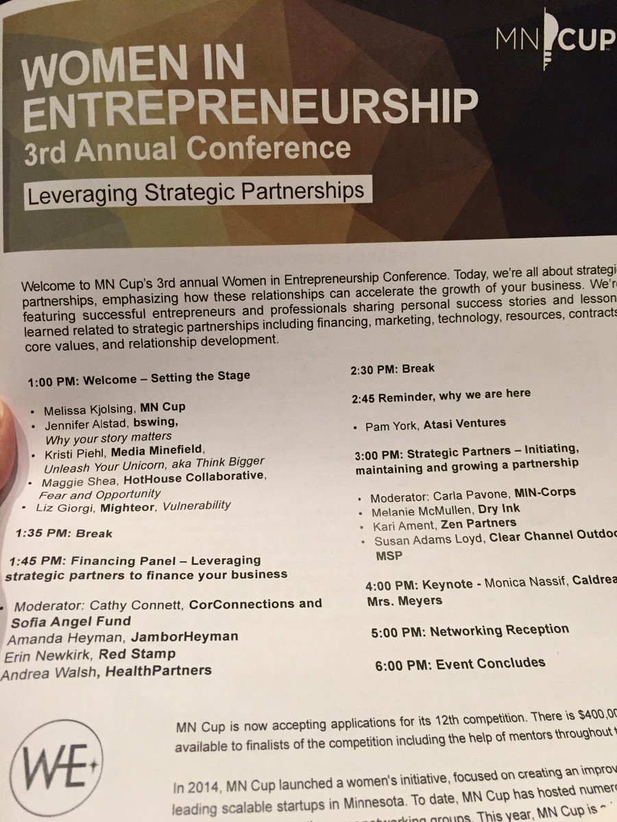 Are you our next strategic partner?   #wemncup