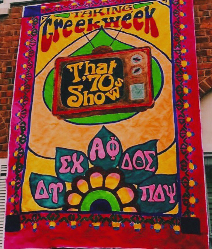 AlphaPhiOSU's tweet photo. Staying groovy this Greek week✌🌈🌀 #AlphaPhiOSU #osupha #osugreeklife #OSUGreekWeek2016 https://t.co/x7fnOF6aUJ