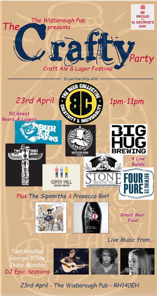 RETWEET &amp; WIN - A whole day of food, drink &amp; fun at The Crafty Beer Festival. The winner will be picked on the 20th.