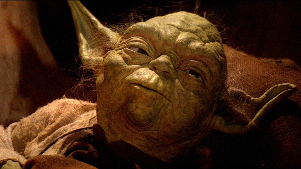 'Already know you that which you need.' Yoda, Star Wars Episode VI: Return of the Jedi Thu Mar 31 18:29:06 +0000 2016