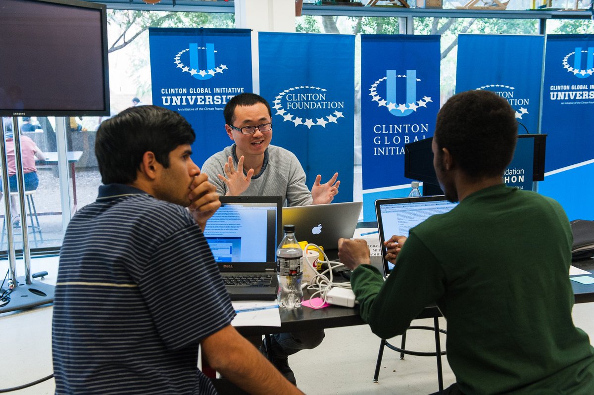 ClintonFdn's tweet image. How would you #codeforimpact? Share ideas w/ our 50+ student coders at @UCBerkeley. #CGIU