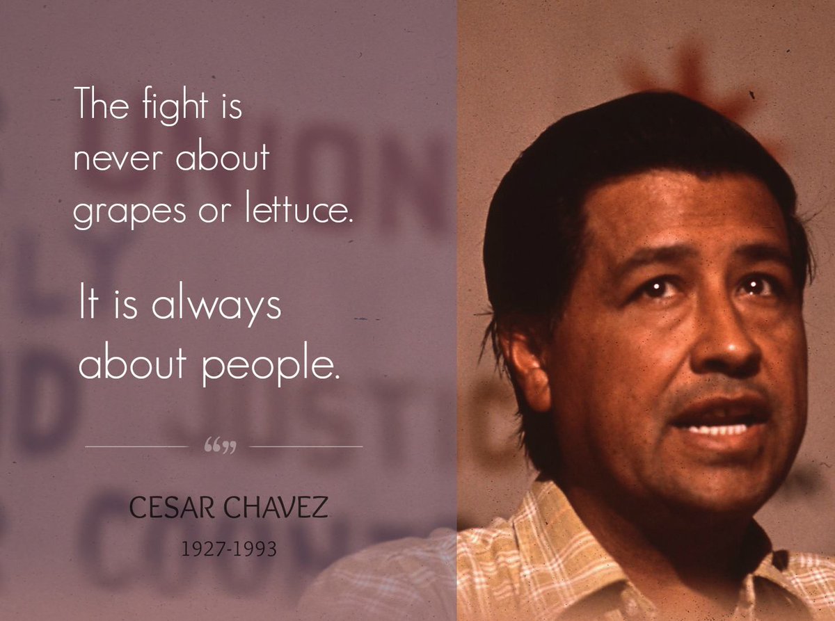 RepBarbaraLee's tweet photo. On #CesarChavezDay we celebrate the values that Cesar Chavez championed: respect, compassion &amp; social justice. https://t.co/260jJciNKc