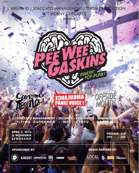 Tiket Presale dapat dibeli di HORNY CUPCAKES, STORE Wonodri Sendang Raya No. 1, Semarang  WA : +6288215384251