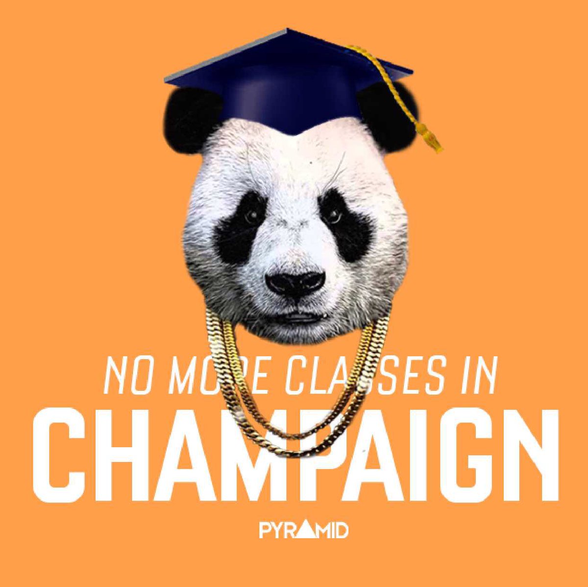 eventsbyPYRAMID's tweet photo. University of Illinois Senior Barcrawl: "No More Classes in Champaign" @kanyewest https://t.co/cDoPr0XmGG