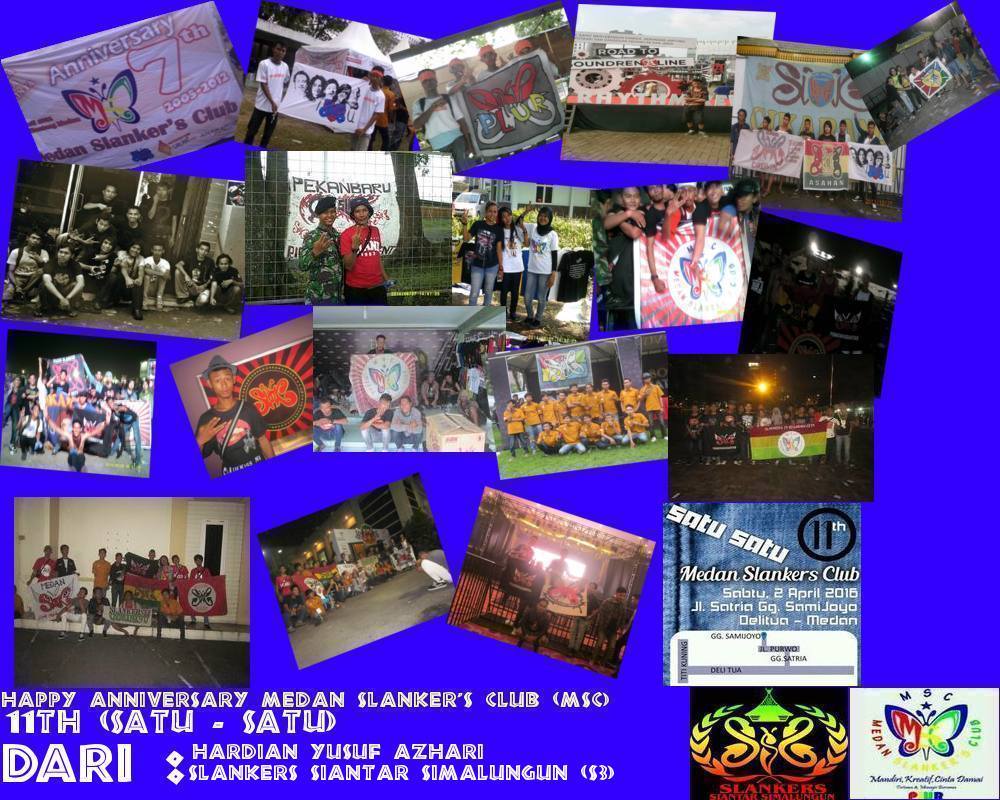 hardian1093's tweet photo. Happy Anniversary #11th Medan Slankers Club (MSC) @sfc_medan #11thMSCSATUSATU #SocArMemory https://t.co/HXhEsYD9rT