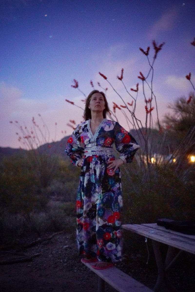 eetheridge's tweet image. High desert fashion. #glamping #howtoRV #AZ @byKateBrowne
