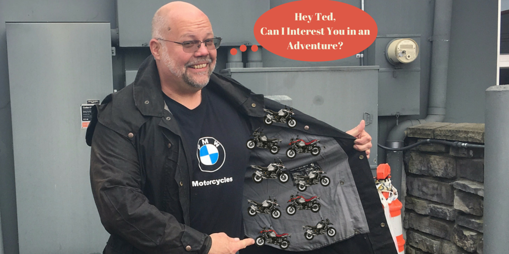SouthSoundMoto's tweet photo. Our customer Ted accused Wayne of being a pusher... not sure why he thinks that...  #bmwmotorradusa #makelifearide https://t.co/RBbqqqV9XA