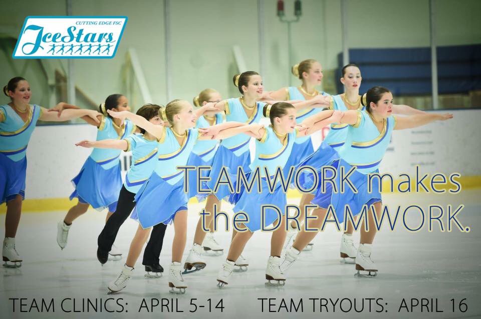 We're getting excited for tryouts! Clinics start next week! Register today at icestarssynchro.org! #shinebright