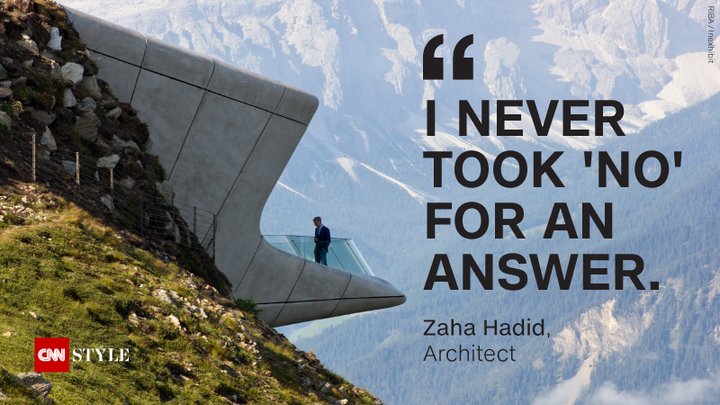 cnni's tweet image. Award-winning architect Zaha Hadid has died at age 65. Here's how she's being remembered. cnn.it/1PI6auK