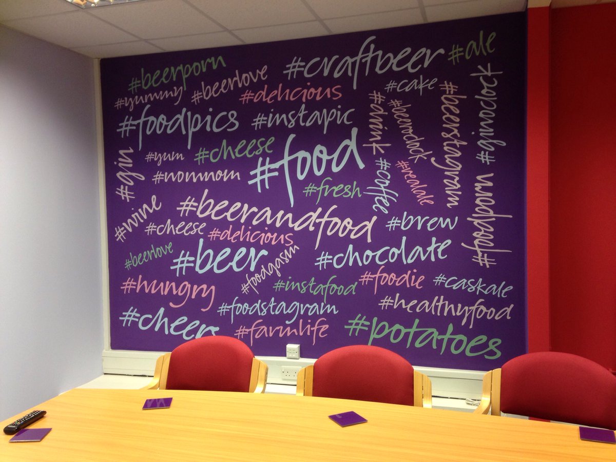 DivineSignsUk's tweet photo. Funky wall graphics for @HuddleMedia #wallgraphics #awesome https://t.co/5yMWFmdkTU