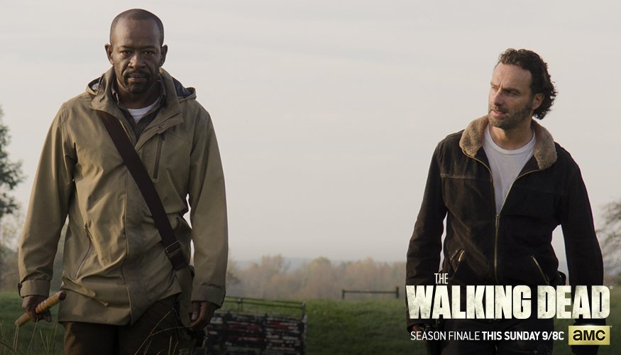 WalkingDead_AMC's tweet photo. Rick's world is falling apart. Go inside Sunday's #TWD with the cast and producers: https://t.co/sQPKuIjvn5 https://t.co/ogzL2o3aHe