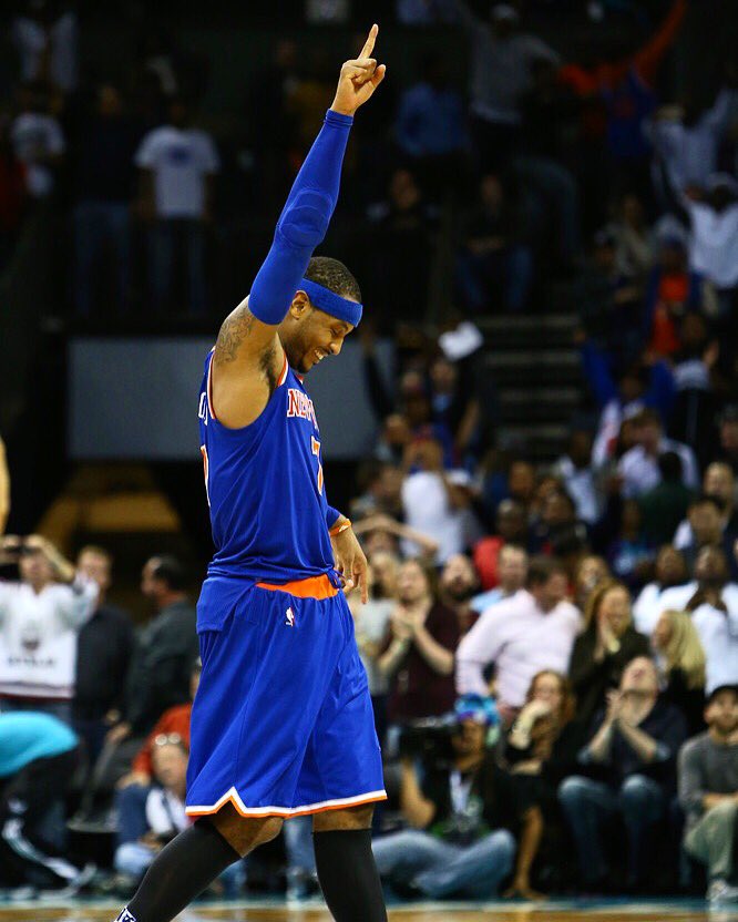 carmeloanthony's tweet image. S/o to the @nyknicks fans who have been supporting us since day 1...and never looked back. #ThankYou #StayMe7o