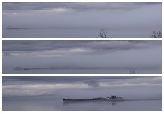 MNSeaGrant's tweet photo. Look closely as you may see a ship appear! A view of Lake Superior's fog yesterday. #Shipping #Duluth #MNSeaGrant https://t.co/tGFxN50MXy