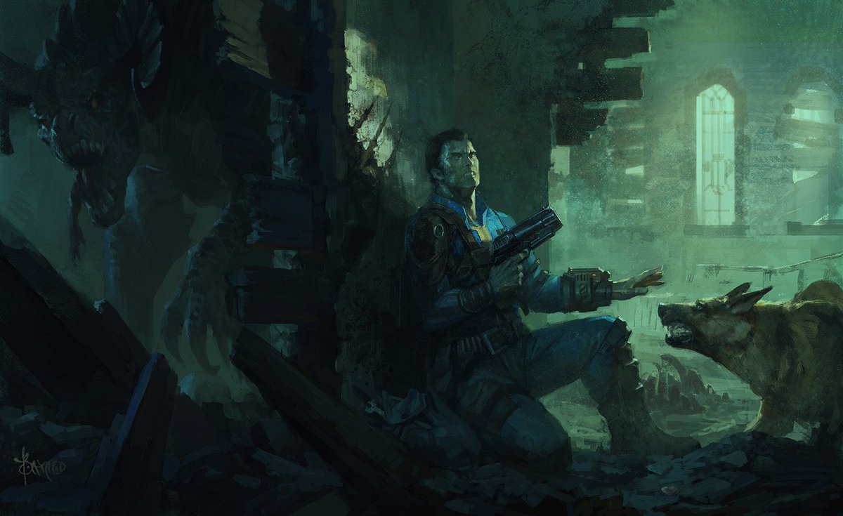 Fallout's tweet photo. Something strange is a-clawed in the Museum of Witchcraft as shown in this art by Bayard Wu. https://t.co/AA3O8L9p3W https://t.co/ImbRdurqew