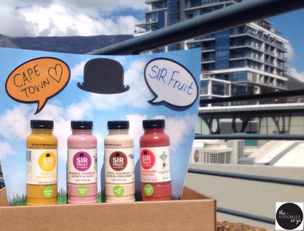 Thanks <a href="/SirFruit_/">@sirfruit_</a> for the great loot!! #SirFruitSmoothies fresh, delicious and a Cape Town favourite!