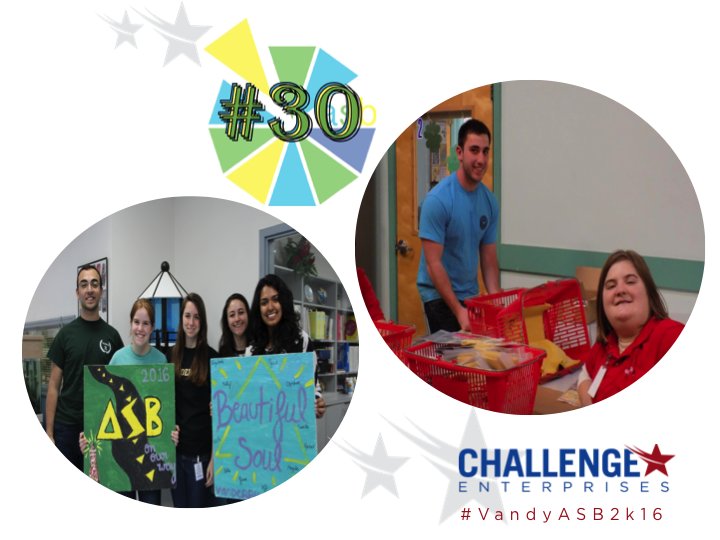 We love <a href="/vandyasb/">Vandy ASB</a>’s tradition of painting ceiling tiles to leave behind w/ #ChallengeEnterprises! #TBT #VandyASB2k16