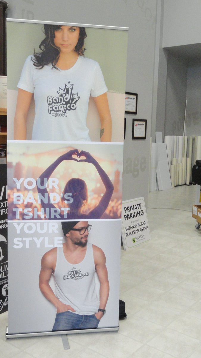 SpeedproBarrie's tweet photo. @BandFanCo #RetractableBannerStand designed by The Agency and printed by us! https://t.co/EuY6b1zRQU
