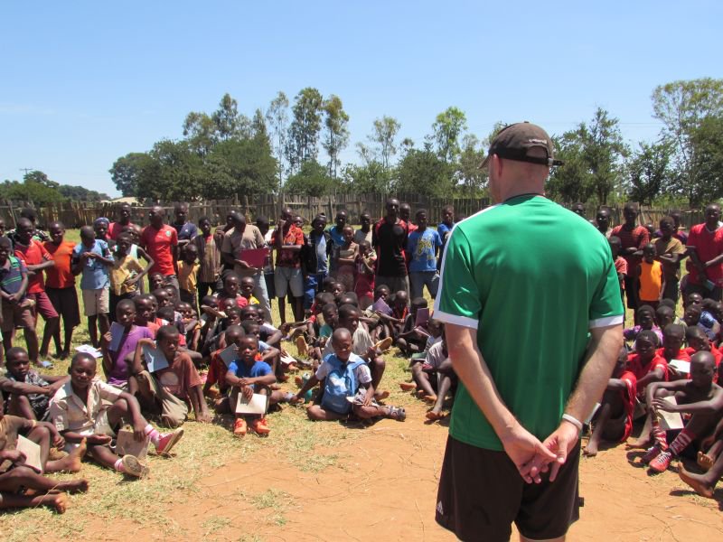 ascentsoccer's tweet photo. Chigoli's George Maguire leads messaging to 150 boys about vital role of nutrition &amp; education in Mitundu yesterday https://t.co/RJaMmFN9jm