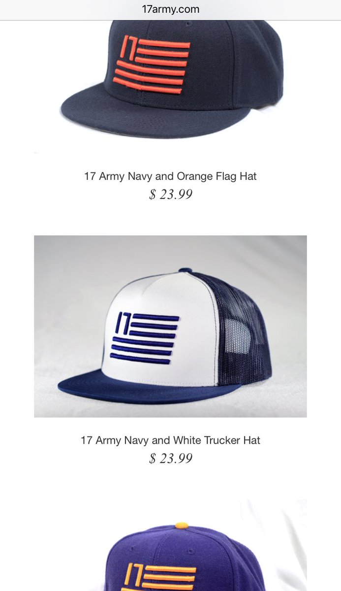The17Army's tweet photo. Our Hat Game is 💯 https://t.co/ThDTbAqWnT