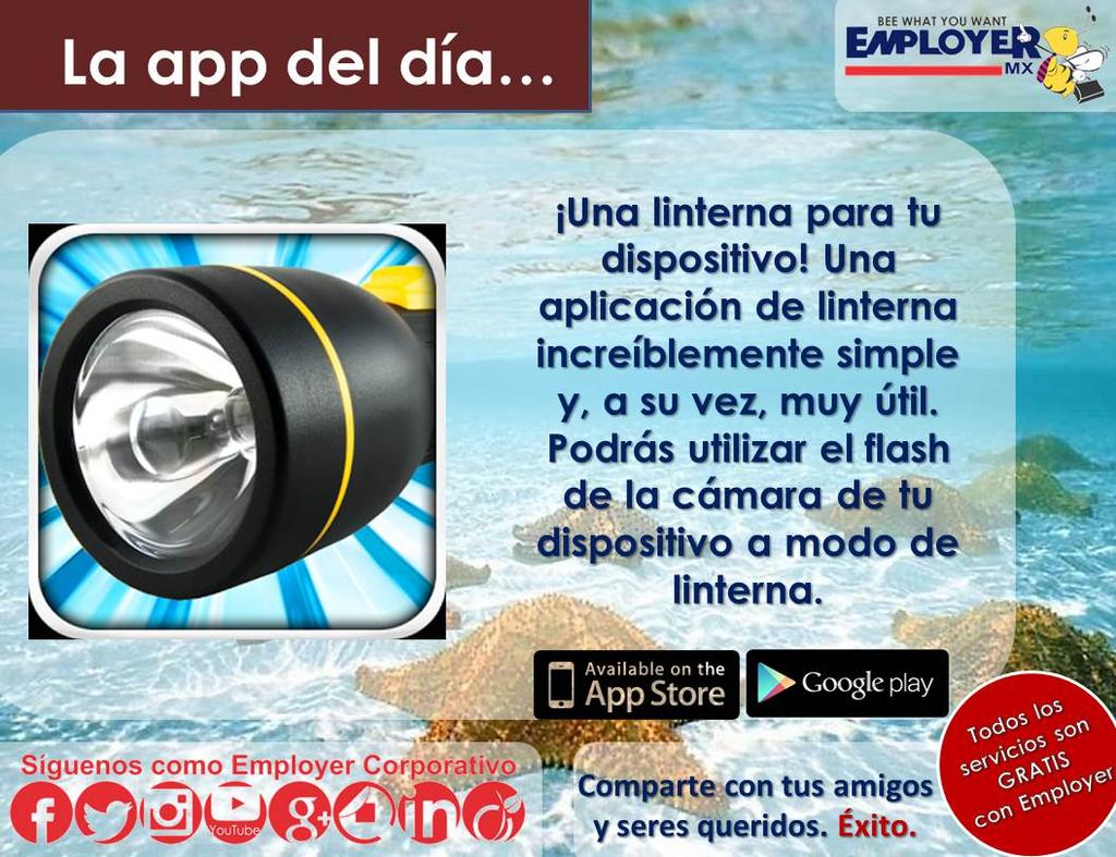 EmployerMX's tweet image. #EmployerMX #TinyFlashlight es #LaMejorAPP para el flash de la cámara de tu dispositivo goo.gl/qqddyM