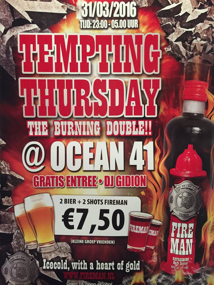 BcOcean41's tweet photo. Tonight it's Tempting Thursday with @djgidion and our Famous Ocean-crew!! https://t.co/GXkQeHDx1f