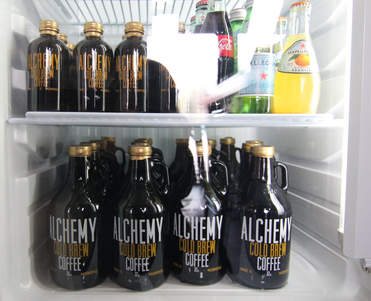 eGrandstand's tweet photo. Happy 3rd Anniversary to @AlchemyCoffeeKS! Love working w/you! #GSprints #growlers &amp; rounds! #coffee #lawrenceks https://t.co/cioYuZD1fe
