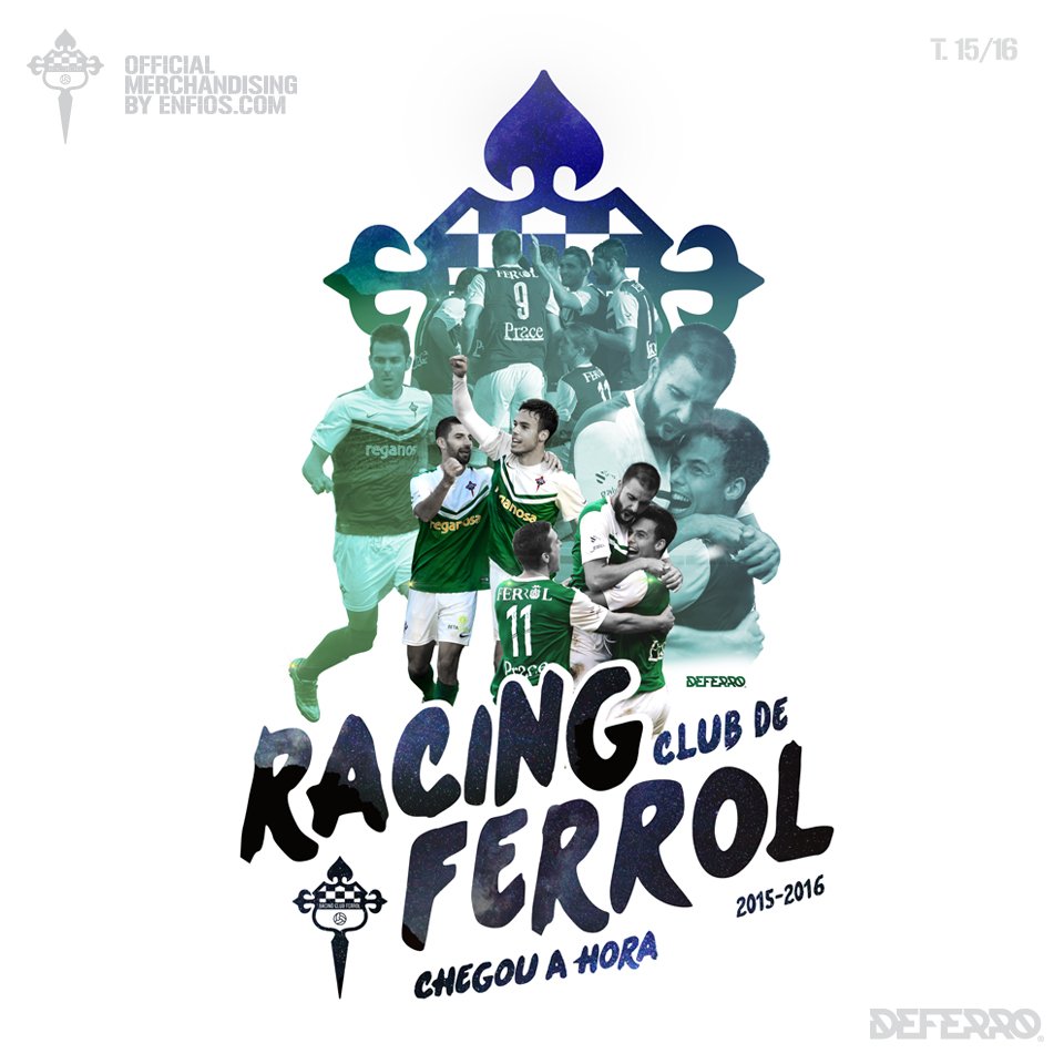 ENFIOS's tweet photo. Nueva camiseta del @racingferrolsad para conseguir el objetivo!! #chegou_a_hora Entra en https://t.co/P9xytcFRoM https://t.co/59QpV4ELov