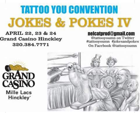 abundancebliss's tweet photo. LOVE Tattoos?
It's that time of year again! @TattooYouMN -> April 22-24! @grandcasinoMN https://t.co/4xobfVZWQL