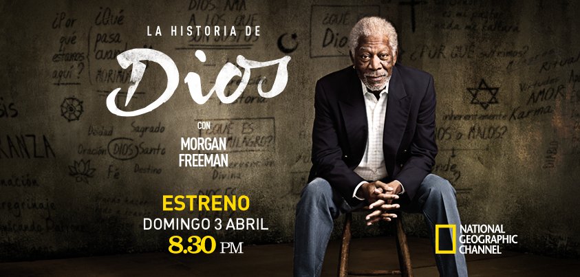 NatGeo_la's tweet photo. Solo un grande como él podía presentarte #LaHistoriaDeDios. Estreno domingo, 8.30 PM.
https://t.co/t0ERQh6saP https://t.co/ji9Bsee3Qp
