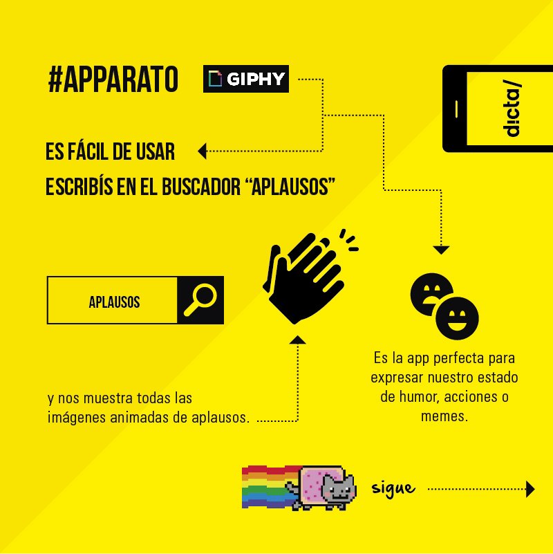 dictabtl's tweet photo. ¡Hola! Nueva sección llamada #Apparato. Acá te contamos qué son y para qué sirven algunas apps. Hoy: Giphy https://t.co/C0oVu8CJy2