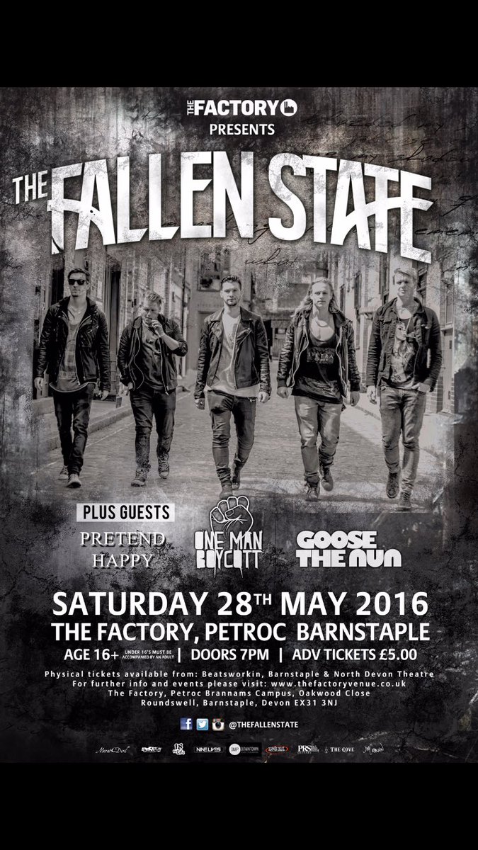 ninelivesuk's tweet photo. @thefallenstate at The Factory in Barnstable #headlineshow https://t.co/bdyy6bW50X