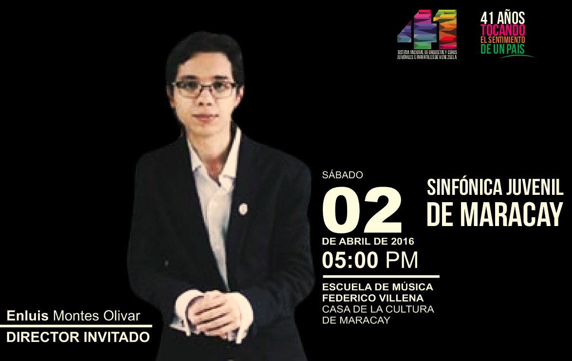 SistemaAragua's tweet photo. #Concierto #Asiste #ElSistemaCumple41 @EnluisManuelMtO @GobiernoAragua @ICAAragua @DisfrutaAragua @QuehayenMaracay https://t.co/4ps5Jc0uZg