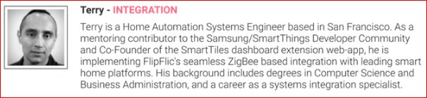 CosmicPuppySF's tweet photo. Proud of my role integrating @FlipFlic w/@SmartThings #SmartHome. Super first 3 days on KS! https://t.co/ubKoiZVbbw https://t.co/XBRik8U8Nj