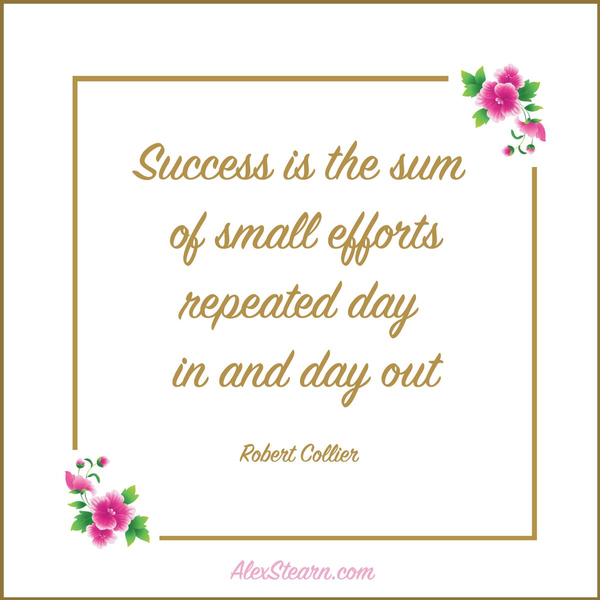 alexstearnx's tweet photo. Success is the sum of small efforts repeated day in day out - Robert Collier  #StartUp #Entrepreneur https://t.co/lvxd58tHyh