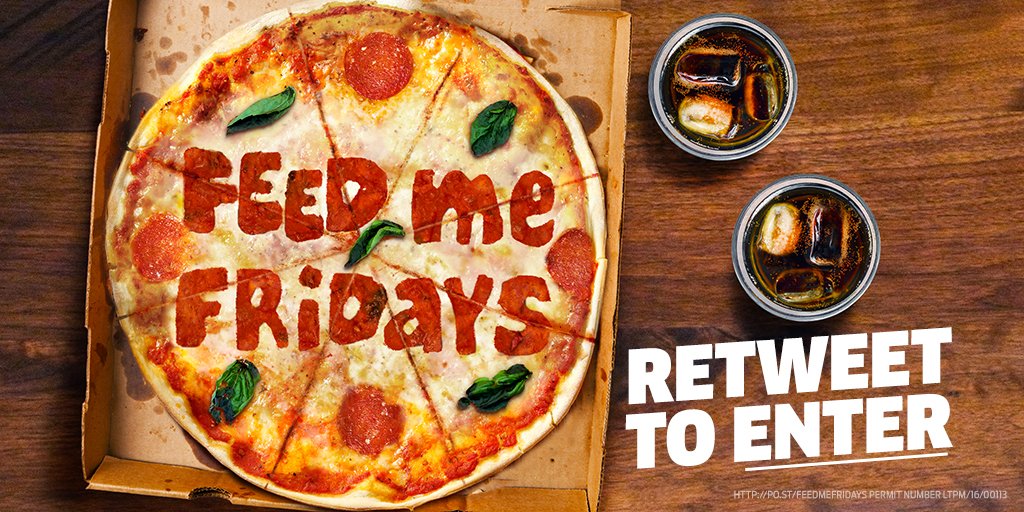 Can't be stuffed cooking tonight?
RT for your chance to win pizza!
#FeedMeFridays #NRLTitansBroncos #AFLPiesTigers