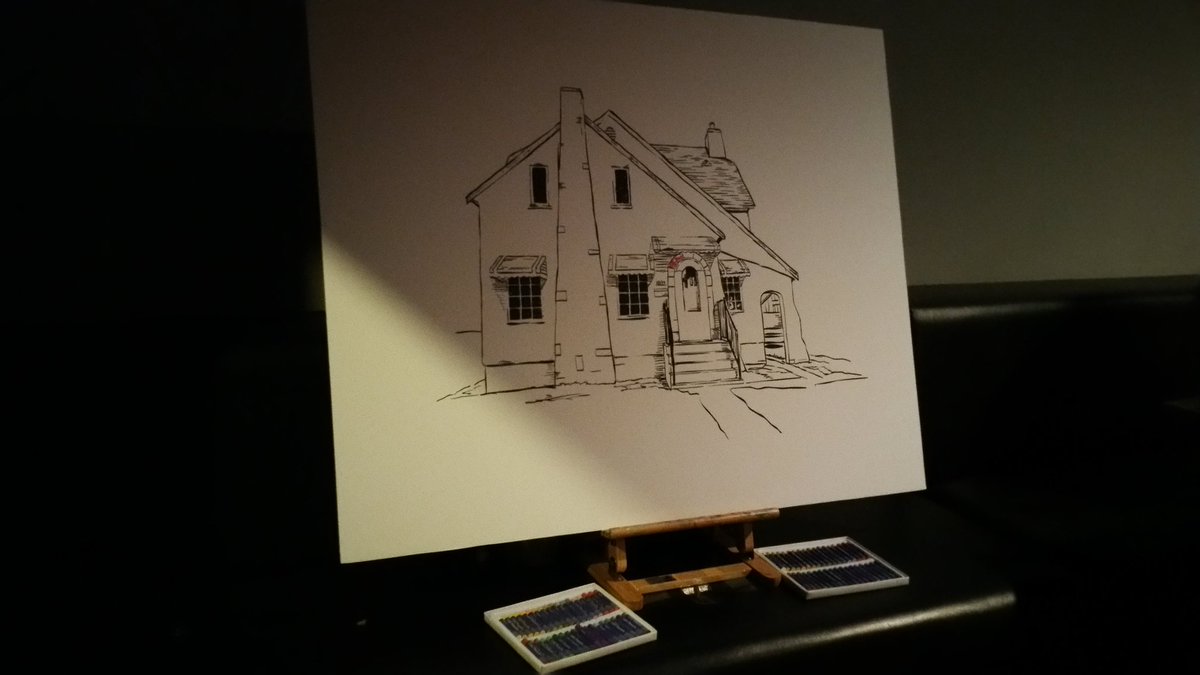 We have a GIANT colouring book of the CPI house for guests to colour. Big thanks to Klyment Tan for the book!