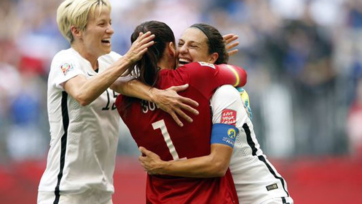 The U.S. women's soccer team sent a powerful message, @cbrennansportswrites: usat.ly/1ME9pZm