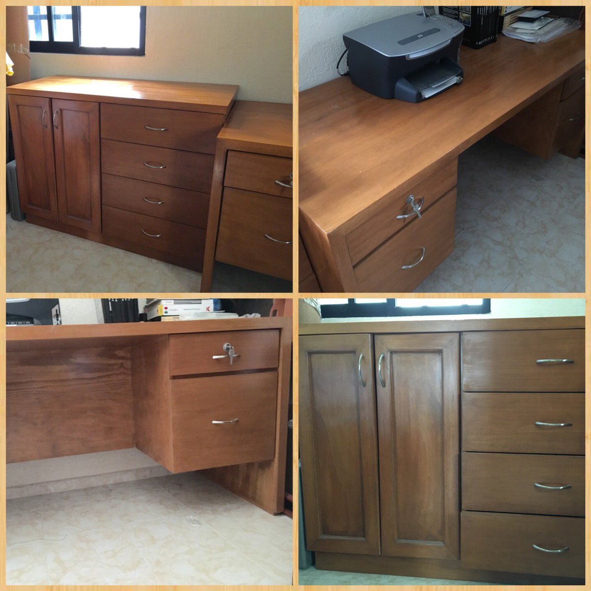aaronlugo23's tweet photo. Se vende Escritorio y Credenza en $6500 pesos a tratar Tel.9981252138 @VivoEnCancun https://t.co/NtkZAnFlv6