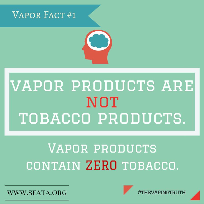 SmoqueVapors's tweet photo. Spread the truth about #vaping! #vapingtruth #vapingnotsmoking #vapenation https://t.co/WvoHLIcex7