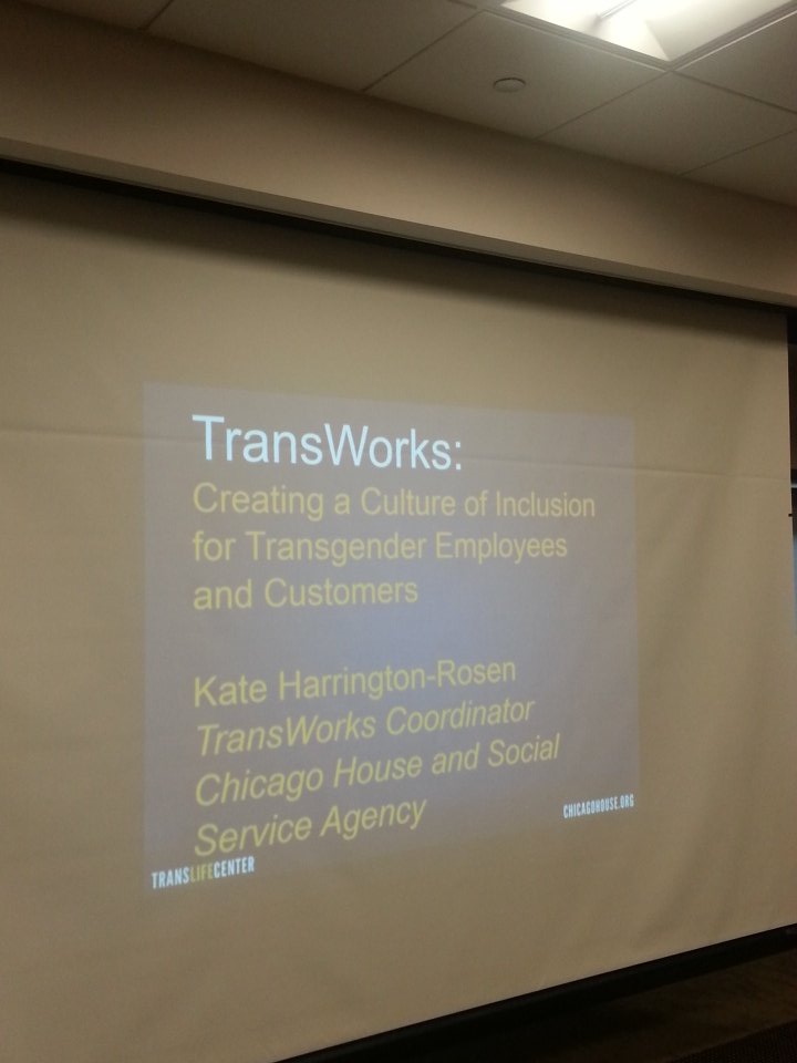 UCSCatUChicago's tweet photo. @ChicagoHouse85 #TransWorks employer training 2day for our staff! Thx for partnering to build a more just Chicago :) https://t.co/kek7LLU3tI