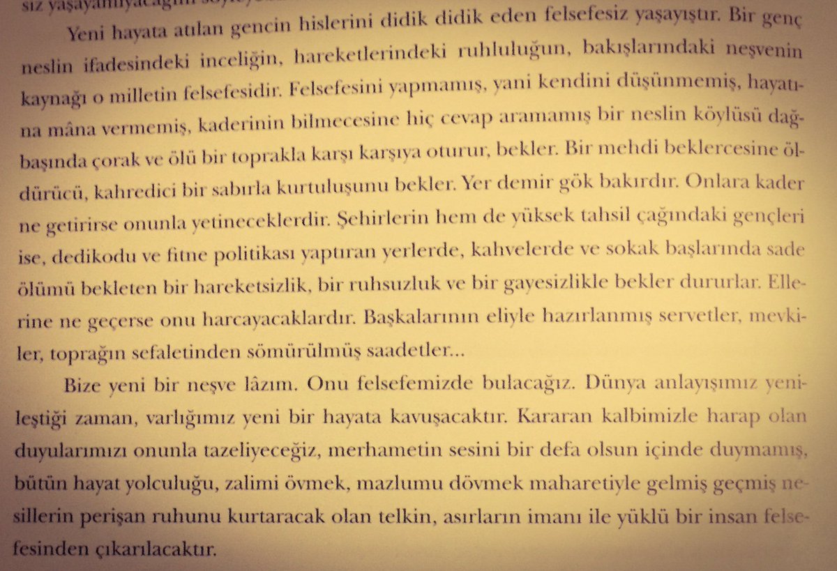 Üstad Nurettin Topçu'yu işitelim... (1 Ocak 1966 tarihli yazısından... Hareket Dergisi, Dergâh Yayınları)