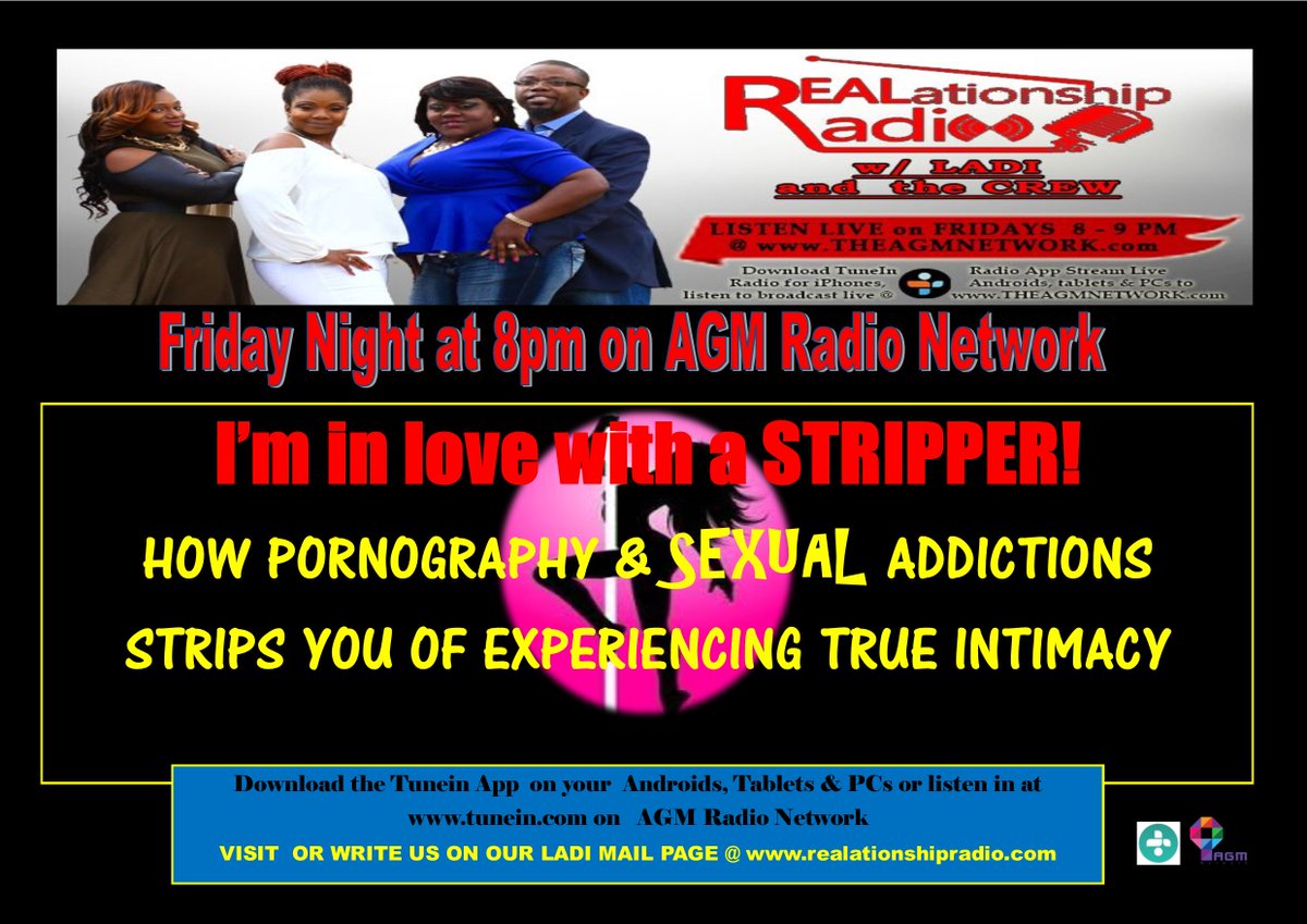 REALationsradio's tweet photo. LISTEN TO AGM RADIO  FRIDAY NITE!  GROWN FOLKS TALK! #AGMNETWORK #REALATIONSHIPRADIO #SBDNETWORK #MARRIAGEMECHANICS https://t.co/2ltHLnM3RB